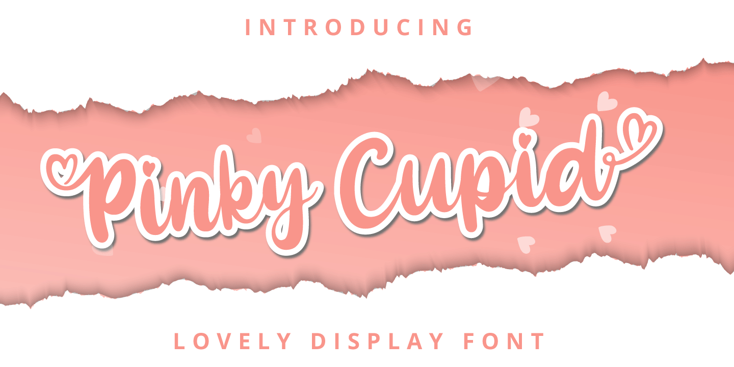 Пример шрифта Pinky Cupid